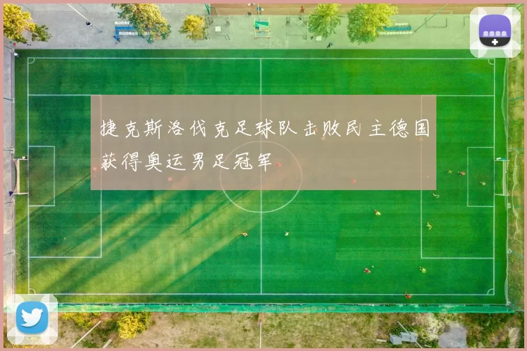 捷克斯洛伐克足球队击败民主德国获得奥运男足冠军